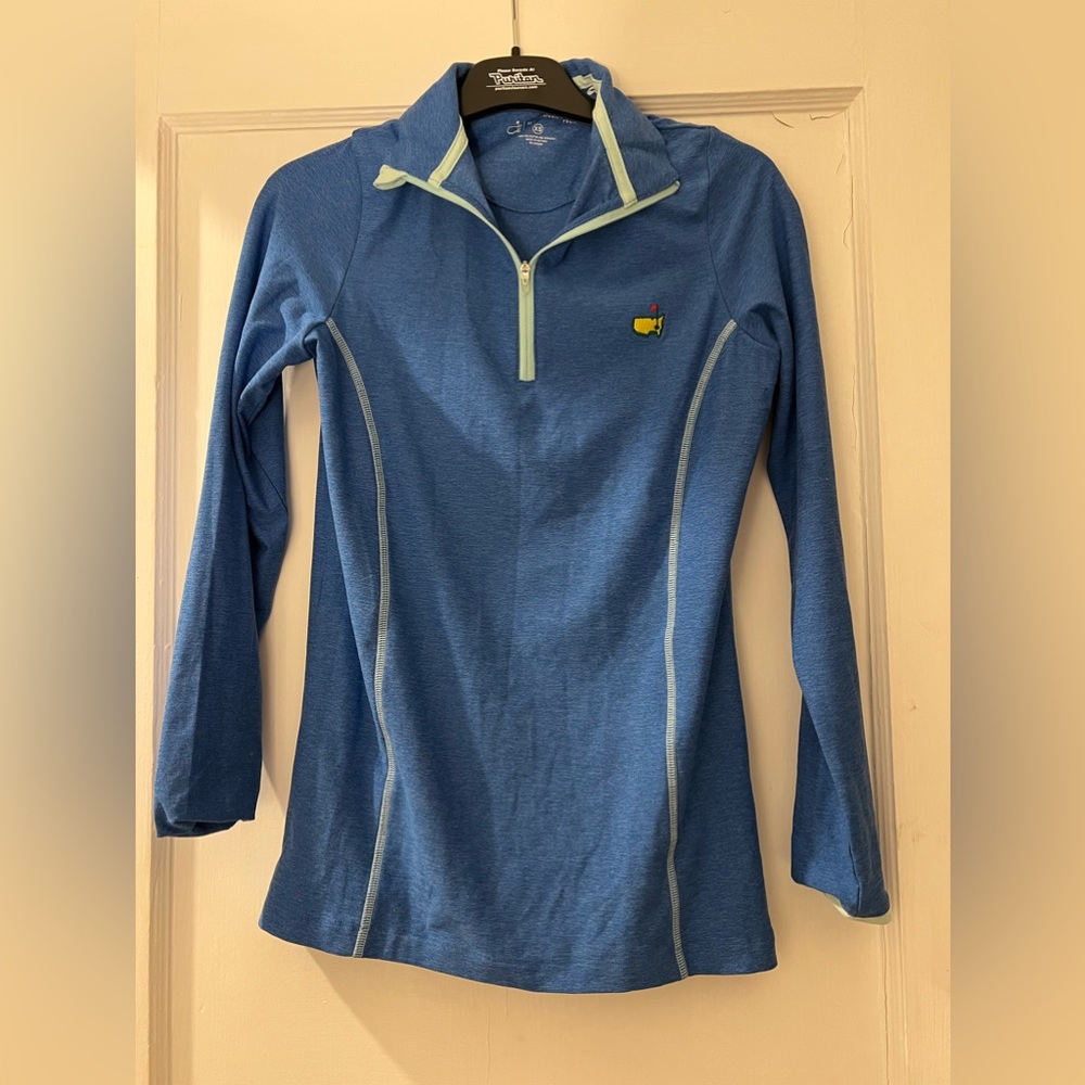 Women’s Masters blue Quarterzip. Size XS